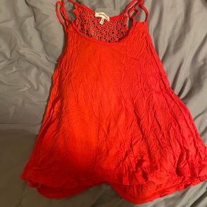 Flowy red tank top